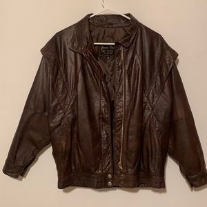 Seven Town Men’s Vintage Leather Jacket